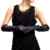 Sasairy Damen Sexy PU Leder Lange Handschuhe Taktil Wet Look Clubwear Schwarz Handschuhe Länge 50cm