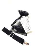 Secret Belt der Gürtel ohne Schnalle nur mit Clips schwarz One size