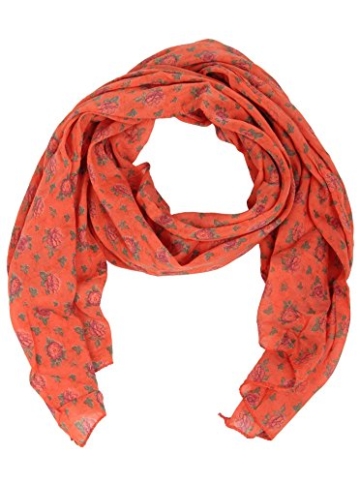 Seiden-Tuch für Damen mit Rosen-Print von Zwillingsherz ⚓ Elegantes Accessoire für Frauen auch als Schal / Seiden-Schal / Halstuch / Schulter-Tuch oder Umschlagstuch einsetzbar