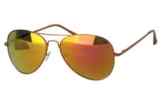 Sense42 verspiegelte Pilotenbrille Fliegerbrille Sonnenbrille Aviator Brille in verschiedenen Farben mit flexiblen Federscharnier Bügel im Brillenbeutel