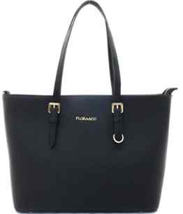 Shopper Tasche Damen Schwarz Flora & Co Handtasche Schultertasche