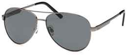 Sonnenbrille mit Edelstahlrahmen und polarisierten Gläsern – mit Hardcase