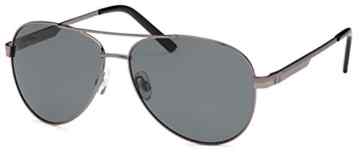 Sonnenbrille mit Edelstahlrahmen und polarisierten Gläsern – mit Hardcase