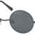 Sonnenbrille mit runden Gläsern und schmalem Metall Gestell, Bügel mit Federscharnier