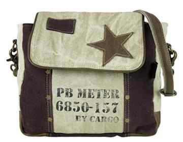 Sunsa Damen Herren Vintage Tasche Messengertasche Umhängetasche Schultertasche aus Canvas