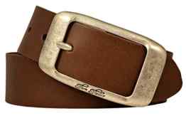 TOM TAILOR Damen Leder Gürtel Belt Ledergürtel Rindleder used baileys 40 mm Damengürtel