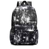 TOPFIRE Unisex Kinder Mädchen Rucksack Schultasche Teenager Erwachsene Damen Herren Schulrucksack Freizeit Daypacks Donner Schwarz