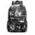 TOPFIRE Unisex Kinder Mädchen Rucksack Schultasche Teenager Erwachsene Damen Herren Schulrucksack Freizeit Daypacks Donner Schwarz