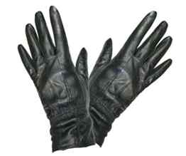 TOSKATOK® weich und geschmeidig DAMEN QUALITÄT schwarze Lederhandschuhe