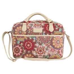 Tapisserie Aktentasche für Damen geeignet als modische Laptoptasche bis 15.6″, im Signare Stil Kaleidoskop