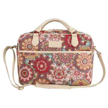 Tapisserie Aktentasche für Damen geeignet als modische Laptoptasche bis 15.6″, im Signare Stil Kaleidoskop