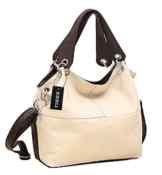 Tibes Frauen Splicing Handtaschen Einfache Schultertasche Stilvolle Tote Handtasche Tasche