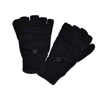 Toutacoo, Halbfingerhandschuhe mit Klapp-Fäustling Damen