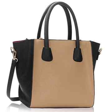 TrendStar Damen Designer Handtaschen Damen Schultertasche Neue Kunstleder Berühmtenart Mode Tote Große