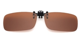 UK1stChoice-Zone Polarisierte Unisex Sonnenbrillen Klipp auf Sonnenbrille Gläsern Brille Sun-ClipON1302 (Nur geeignet für die Gläser mit Brücke Dicke weniger als 2,5 mm)