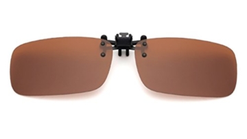 UK1stChoice-Zone Polarisierte Unisex Sonnenbrillen Klipp auf Sonnenbrille Gläsern Brille Sun-ClipON1302 (Nur geeignet für die Gläser mit Brücke Dicke weniger als 2,5 mm)