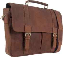 UNICORN Echt Leder 16.4″ laptop Tasche Messenger Aktentasche Cognac Tan bag #3J