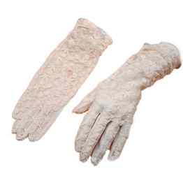 URSFUR Damen Sommer Weiche Spitze Sonnenschutz Handschuhe Netzhandschuhe spitzenhandschuhe Fahrradhandschuhe Brauthandschuhe