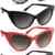 UVprotect® Damen Sonnenbrille im Retro 50er Cateye Design – UV400 – W45