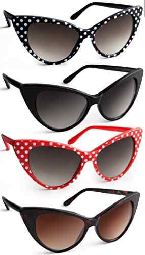 UVprotect® Damen Sonnenbrille im Retro 50er Cateye Design – UV400 – W45