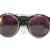 Ultra® hochklappen Kreis Steampunk hochwertige Schutzbrille Brille Retro Runde Cyber UV400 Sonnenbrille