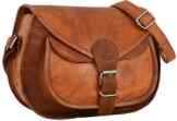 Umhängetasche Gusti Leder „Evelyn“ Damentasche Handtasche Damen-Handtasche Ledertasche Shopping-Tasche Abendtasche Vintage Braun K54b