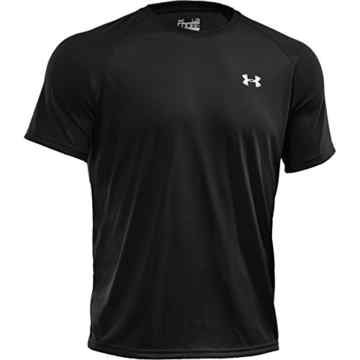 Under Armour Ua Tech Ss Tee Herren Fitness – T-shirts & Tanks, Schwarz (Black Twist), Gr. L