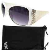 VOX Damen Sonnenbrille Designer Sport Fashion Strass Vintage Floral Brille