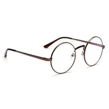 VWH Retro Runde Brille Mit Fensterglas Damen Herren Brillenfassung