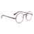 VWH Retro Runde Brille Mit Fensterglas Damen Herren Brillenfassung