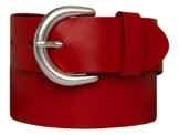 Vanzetti Damen Leder Gürtel Belt Ledergürtel Damengürtel rot 40 mm