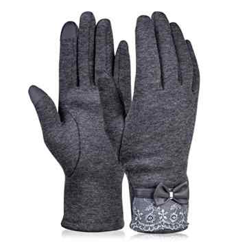 Vbiger Touchscreen Handschuhe Damen Fahrradhandschuhe Damen Mountainbike Handschuhe Winter Handschuhe für Damen