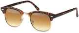 Vintage Sonnenbrille im angesagten 60er Browline-Style mit markantem Halbrahmen Clubmaster unisex
