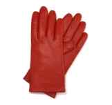WITTCHEN Damen Lederhandschuhe Damenhandschuhe, Blau/Braun/Rot/Schwarz, Größe:V/S/M/L/XL, Naturleder, Leder, 44-6-201-X