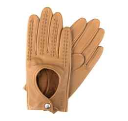 WITTCHEN Damen Lederhandschuhe Damenhandschuhe, Braun/Gelb/Grau/Grün/Rosa/Rot/Schwarz/Silber/Türkis/Violett, Größe:V/S/M/L/XL, Naturleder, Leder, 46-6-290-X