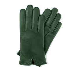 WITTCHEN Damen Lederhandschuhe Damenhandschuhe, Braun/Grün/Rot/Schwarz, Größe:V/S/M/L/XL, Naturleder, Leder, 39-6-213-X