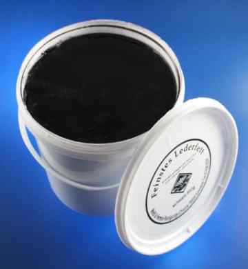 Wasserrose® 850 g LEDERFETT LEDERPFLEGE SCHWARZ MADE IN GERMANY