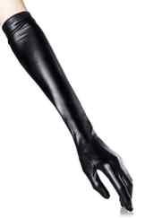 Wetlook Lack Fetisch Handschuhe schwarz