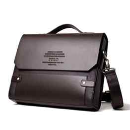 Wewod Herren Vintage Businesstaschen Herrentaschen–Hohe Qualität PU Leder/38*7*28 cm/TSA Lock/Multiple-Fach design