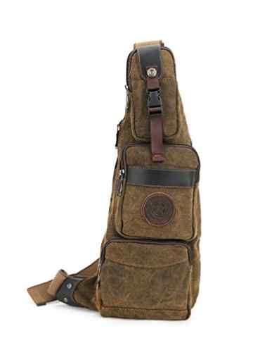 Wewod Sling Bag Rucksack Brusttasche Trekkingrucksack Daypack Fahrradrucksack Sportrucksack Schultasche Umhängetasche Schultertasche Crossbody Bag