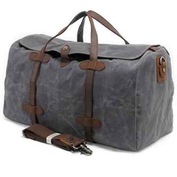 Y-DOUBLE Oversized Wasserdicht Canvas Haltbarer Multifunktions Umhängetasche Reisen Camping Holdall Overnight Reisetasche für Damen Herren