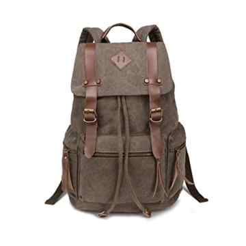 YUKOS Herren Damen Schüler Segeltuch Rucksäcke Schultertaschen Schultaschen Reisetaschen Tagesrucksäcke Rucksack Gepäck