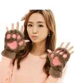Yidarton Damen Fingerlose Handschuhe Nette Katze Claw Bear Pfote Stil Winter Warm Plüsch Fingerhandschuhe