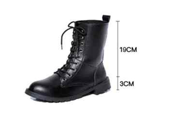 ZEARO Damenschuhe Stiefel Stiefelette Martin Punk Schnürstiefel Winterstiefel