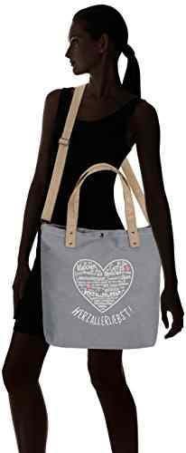 Adelheid Herzallerliebst Einkaufstasche pastell 11150155616 Damen Shopper 44x39x10 cm (B x H x T) -