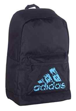 adidas Sports Bag Rucksack 30 x 45 x 17 cm SCHWARZ NEON BLAU SOLAR FLASH Original Backpack Schulrucksack Tasche Sporttasche