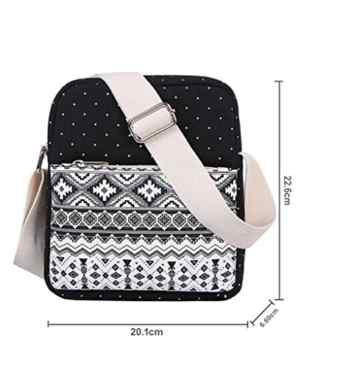 Alando Casual Canvas Schulrucksack Set+Schultertasche +Geldbeutel/Mäppchen Causal Rucksack Freizeitrucksack Daypacks Backpack für Mädchen Jungen & Kinder Jugendliche Damen Herren -