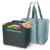 Alfi 0007.803.812 isoBag M 2 teilig 23 l Kühltasche und Shopper Polyester 57 x 38 x 50 cm, blue square -
