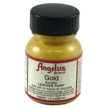 Angelus Marke Acryl Leder Lack – weiß 1 fl. oz 072 Gold -