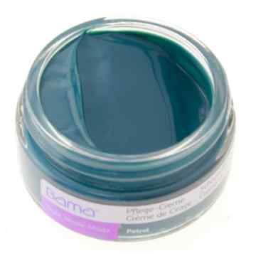 bama Leder Pflegecreme Ledercreme im Glastiegel – Inhalt 50ml PETROL
